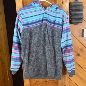 Hooey Multicolor Striped Hoodie